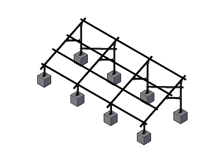 水泥平面鋼支架(起角度)